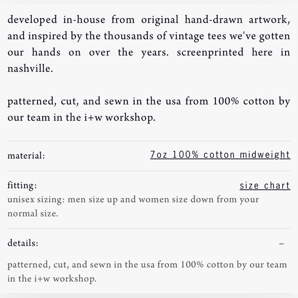 Imogene & Willie The Heart Tee in Cream/Red, Size M - Picture 8 of 8